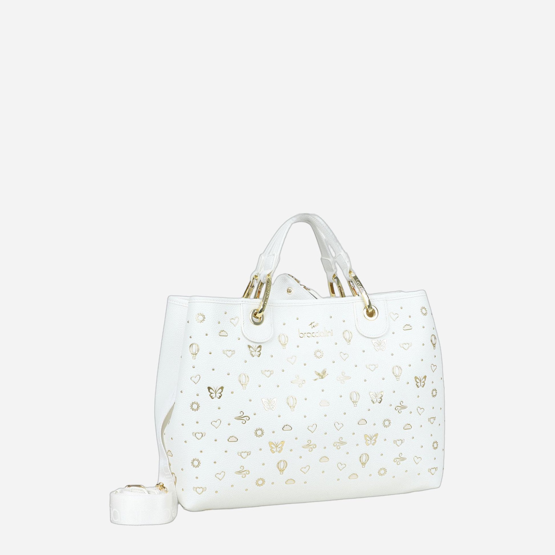 Braccialini Beth Strass Bianco 