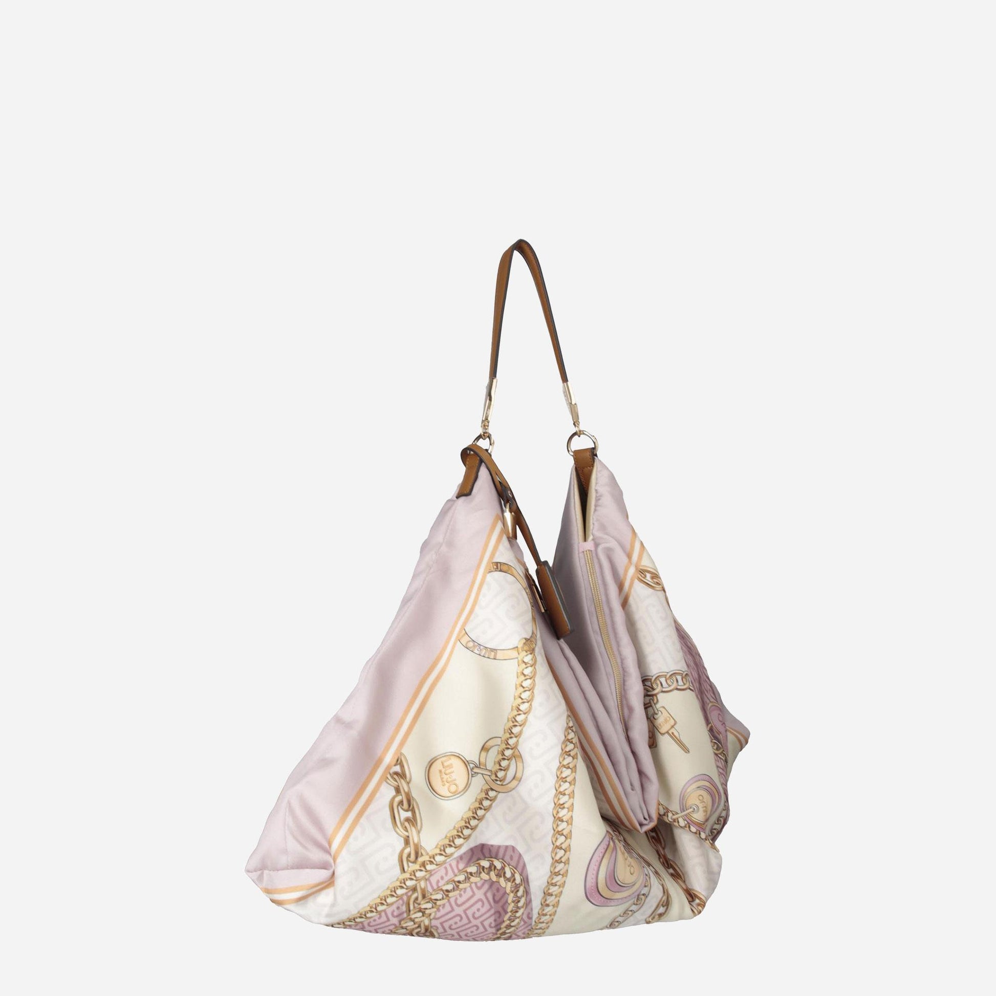 LIU JO Borsa foulard media St.metall.soft peony 