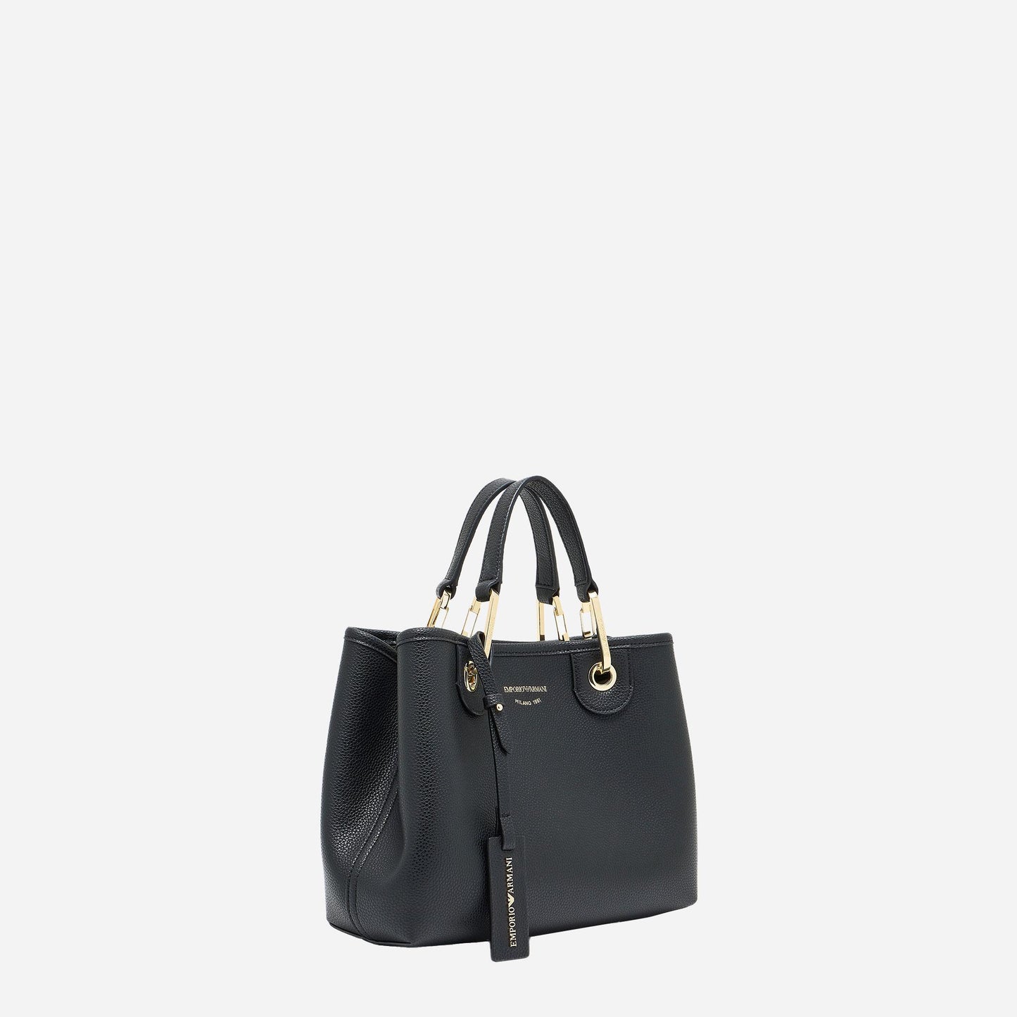 Emporio Armani SHOPPING BAG BLACK/ SILVER 