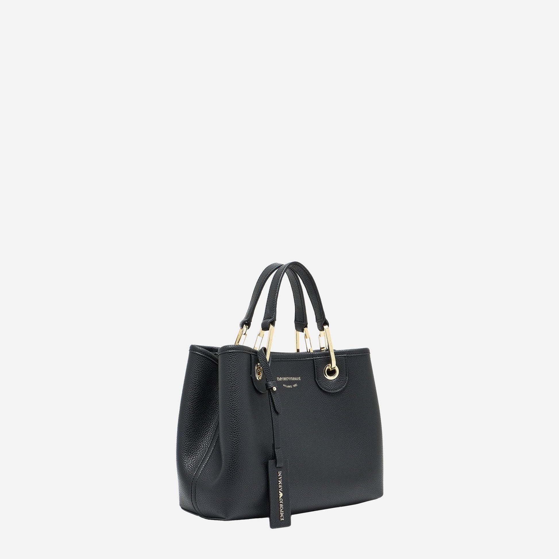 Emporio Armani SHOPPING BAG BLACK/ SILVER 
