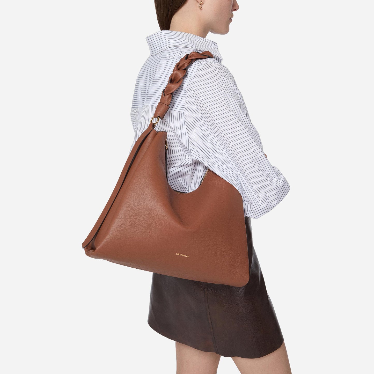 coccinelle Boheme Medium COGNAC/NOIR 