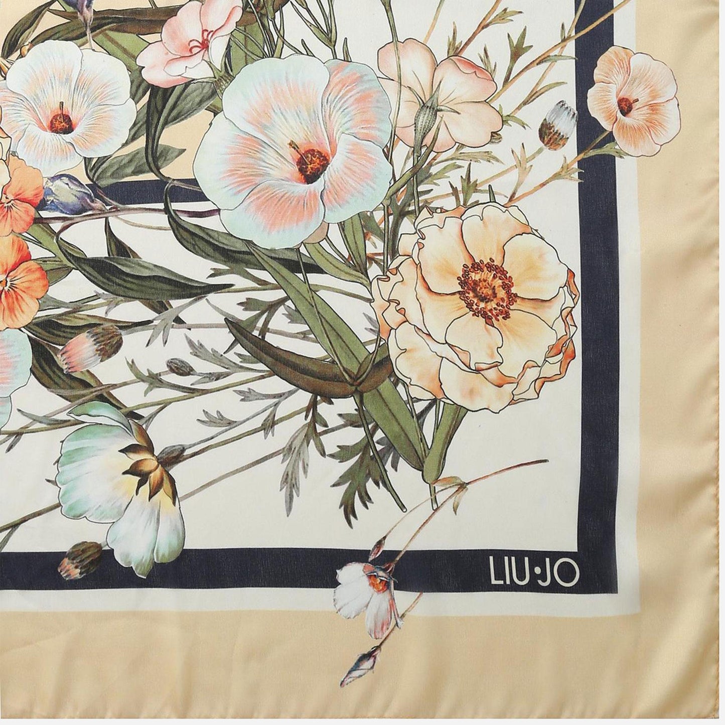 LIU JO Foulard con nastri Blooming foulard big 