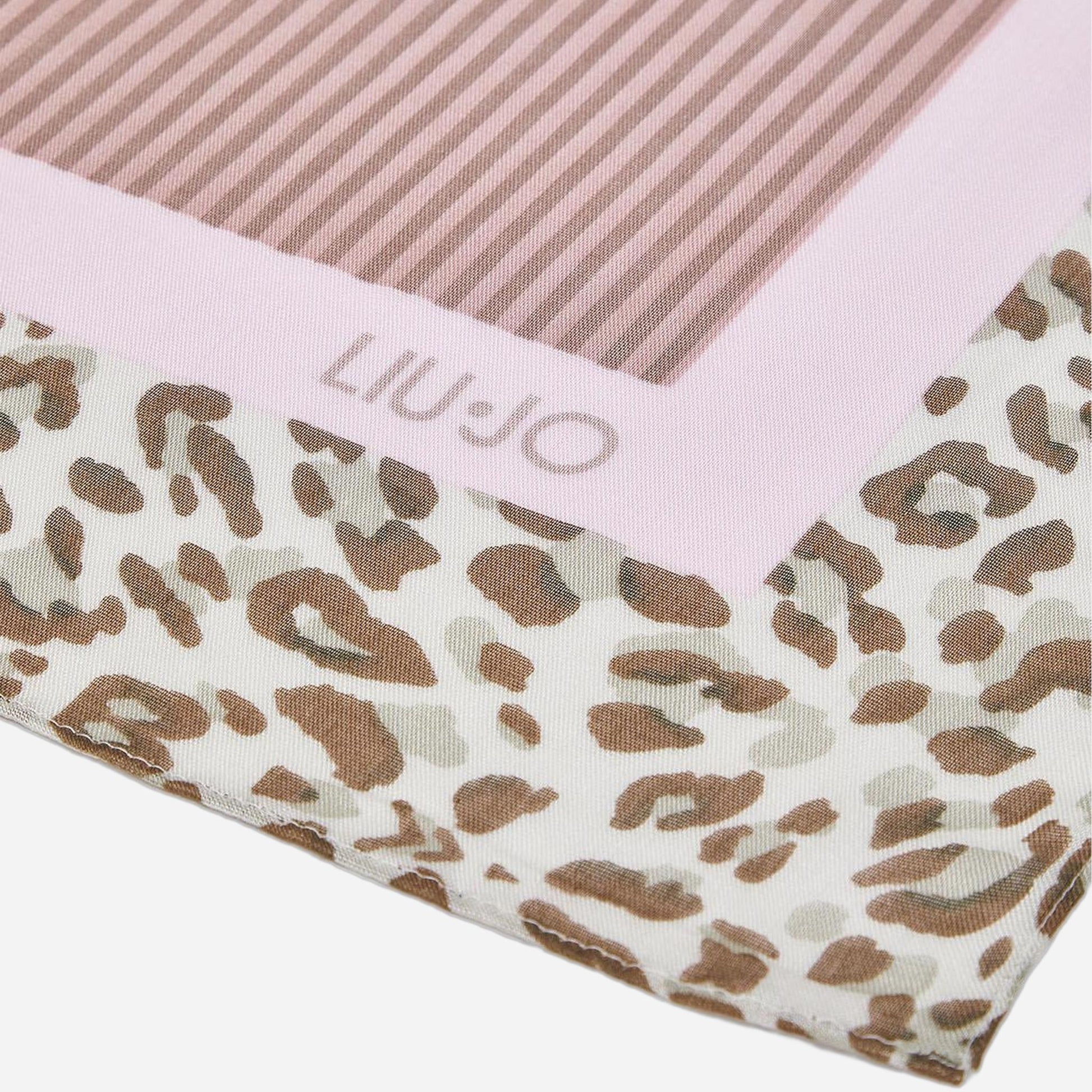LIU JO Foulard grande con orchidea Soft peony 