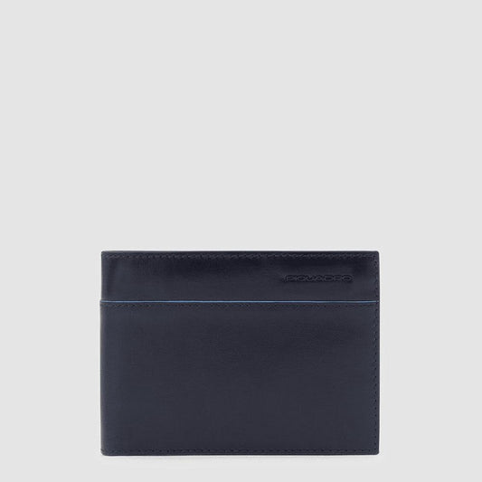 PIQUADRO Portafoglio uomo con due scomparti per banconote Blu 