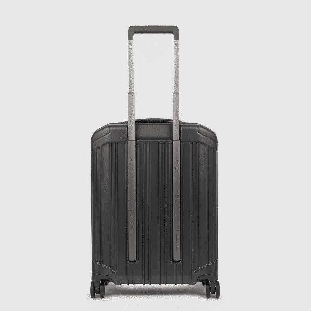 PIQUADRO Trolley bagaglio a mano rigido a 4 ruote nero/opaco 