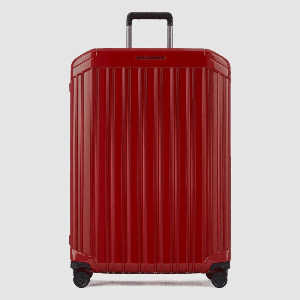 PIQUADRO Trolley grande rigido a quattro ruote Rosso 