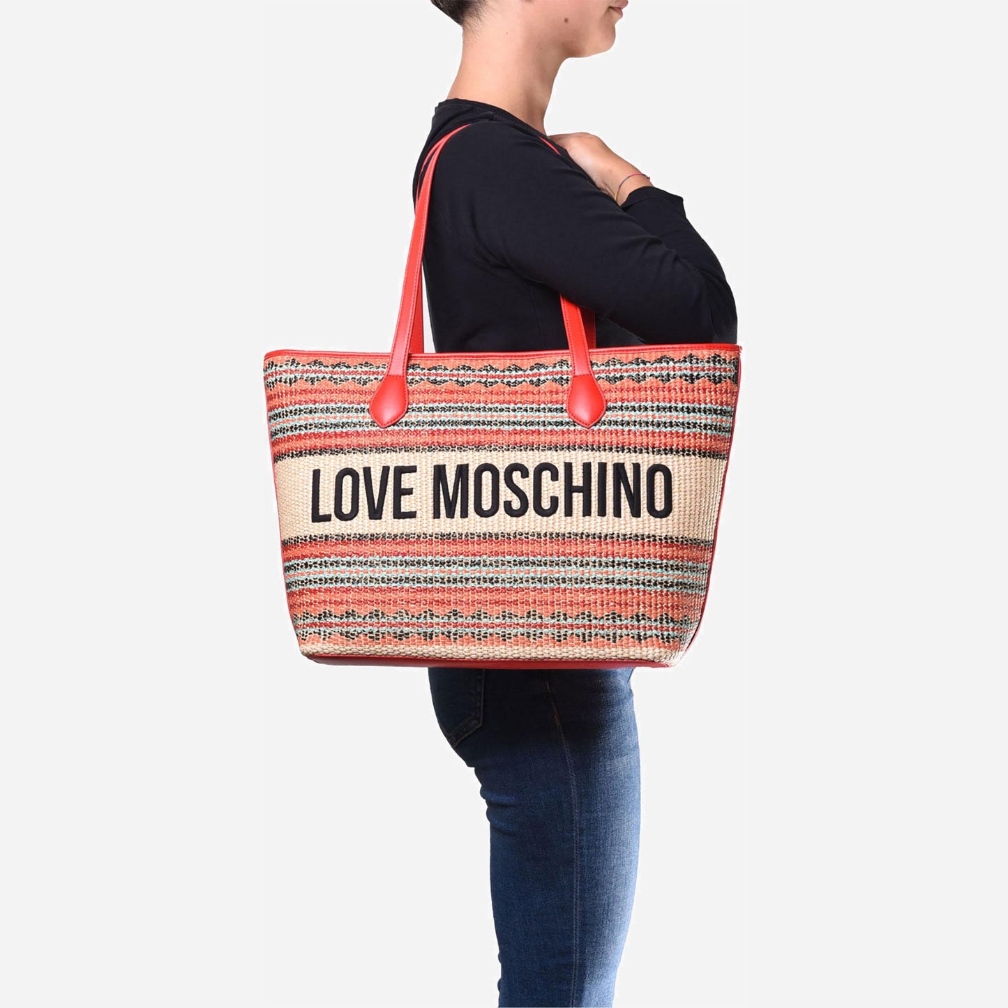 Love Moschino Moschino borsa a spalla MULTICOLOR/ROSSO 