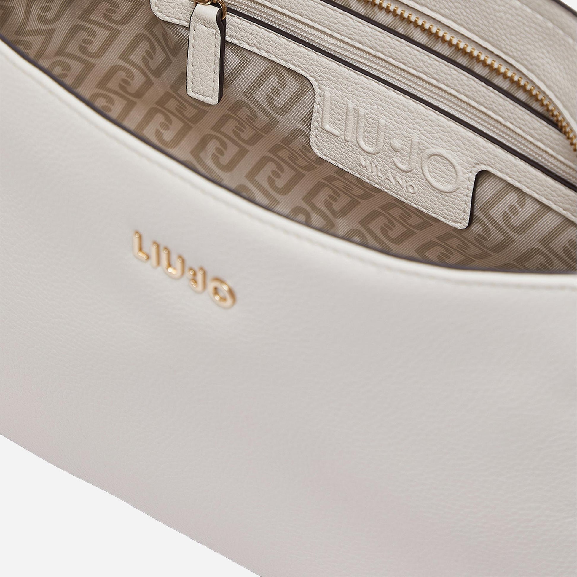 LIU JO Borsa media con charm Cammello 