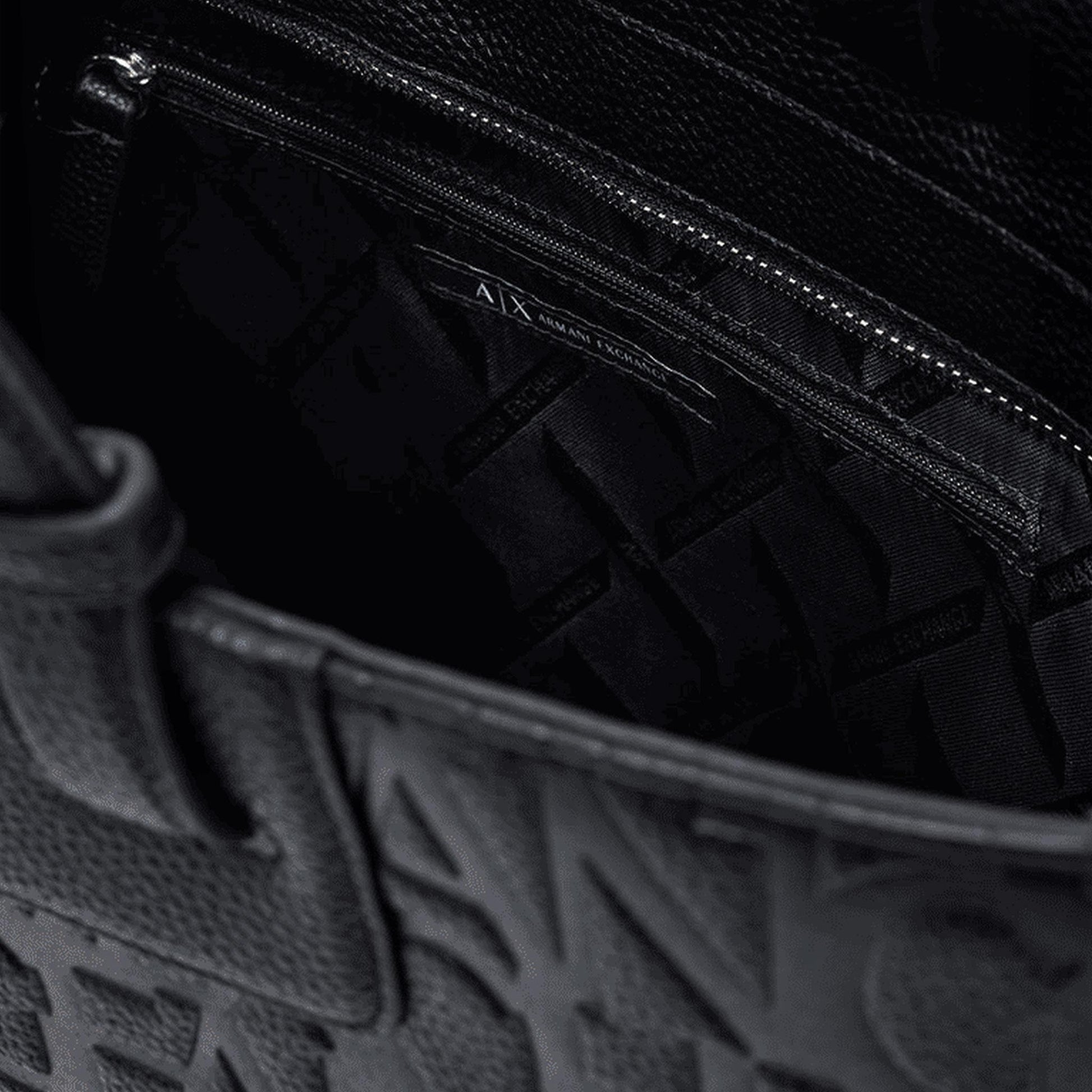 ARMANI EXCHANGE Borsa a mano in pelle BLACK 
