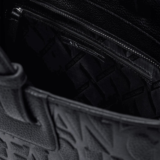 ARMANI EXCHANGE Borsa a mano in pelle BLACK 