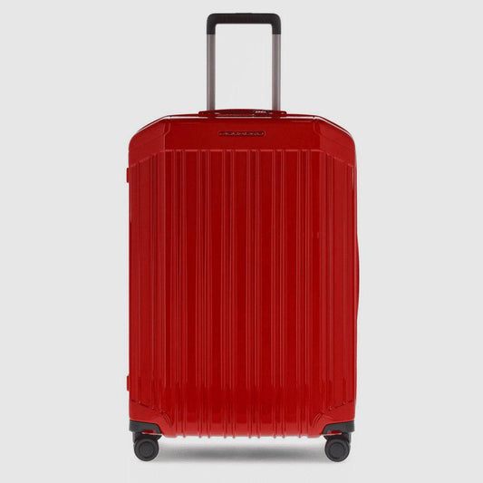 PIQUADRO Trolley medio rigido a quattro ruote Rosso 