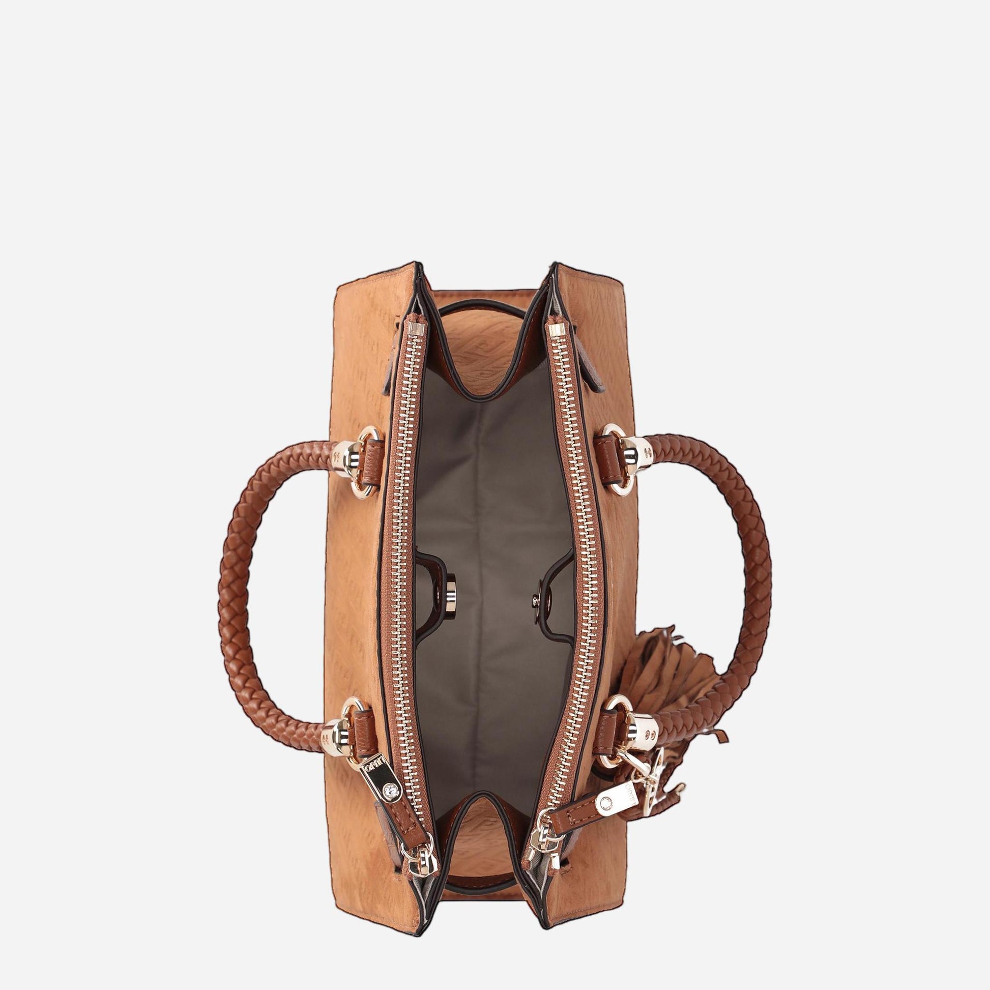 LIU JO Borsa satchel piccola con charms Sequoia 