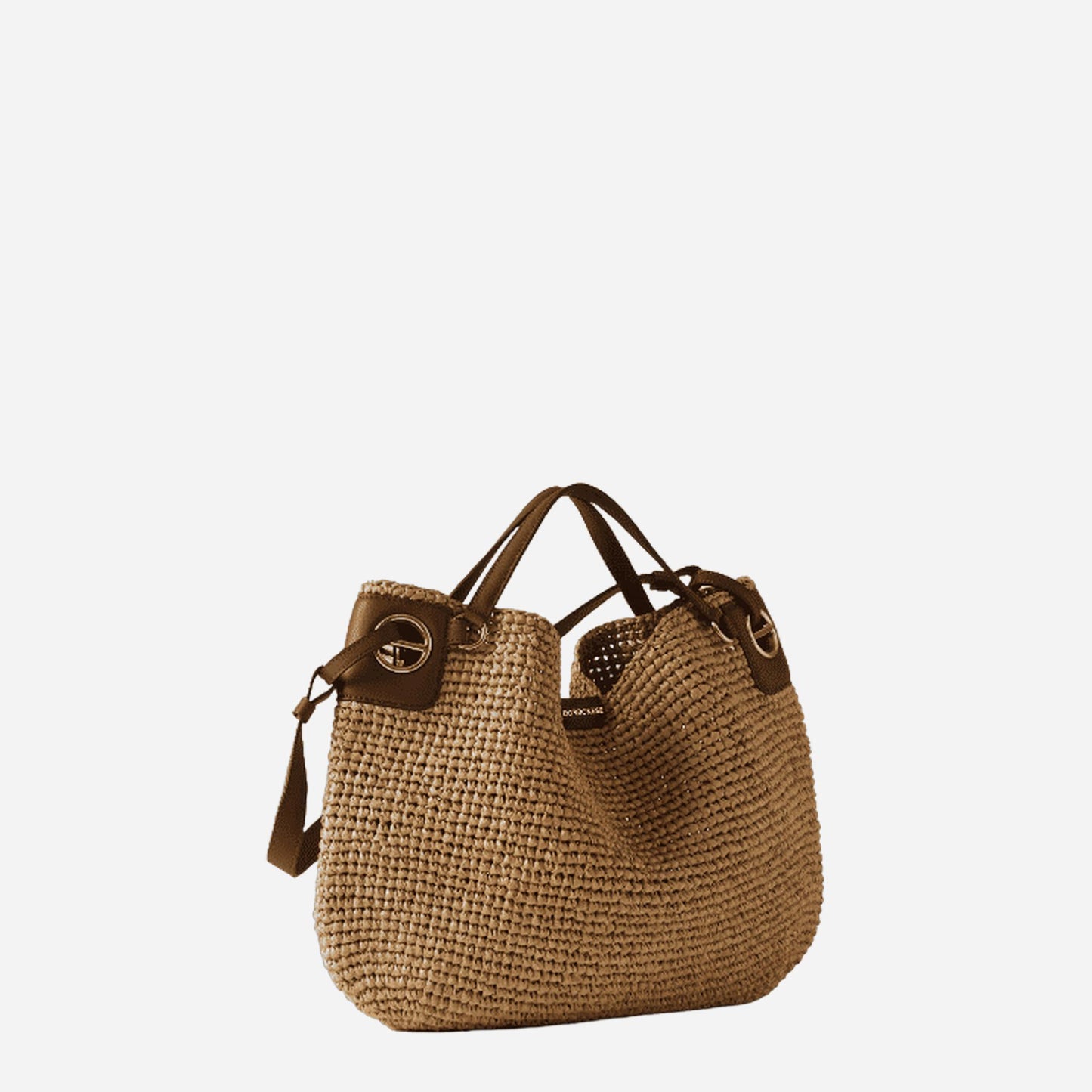 borbonese LONDON BORSA SHOPPING LARGE NATURALE/COGNAC 