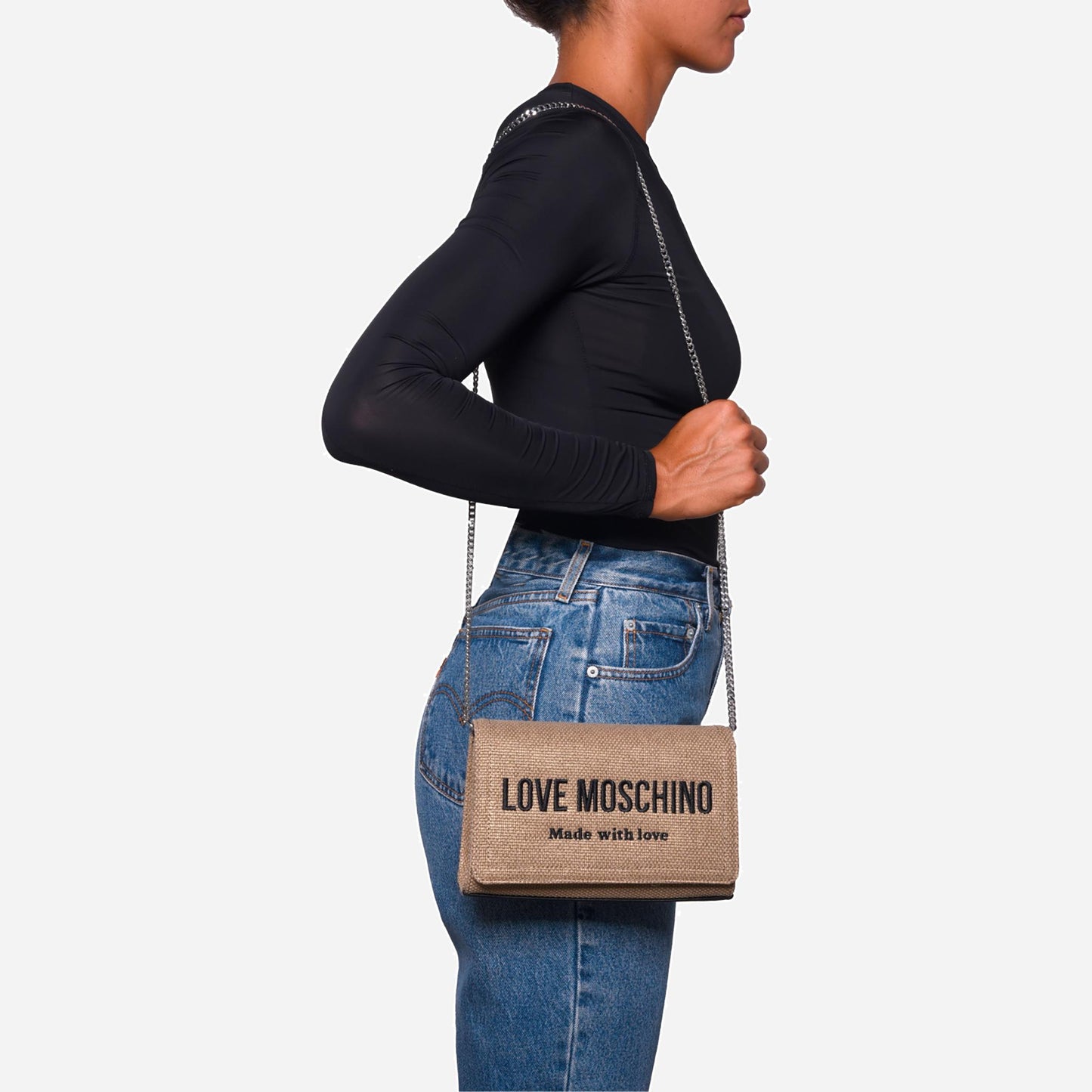 Love Moschino Moschino borsa a tracolla Nero/oro 