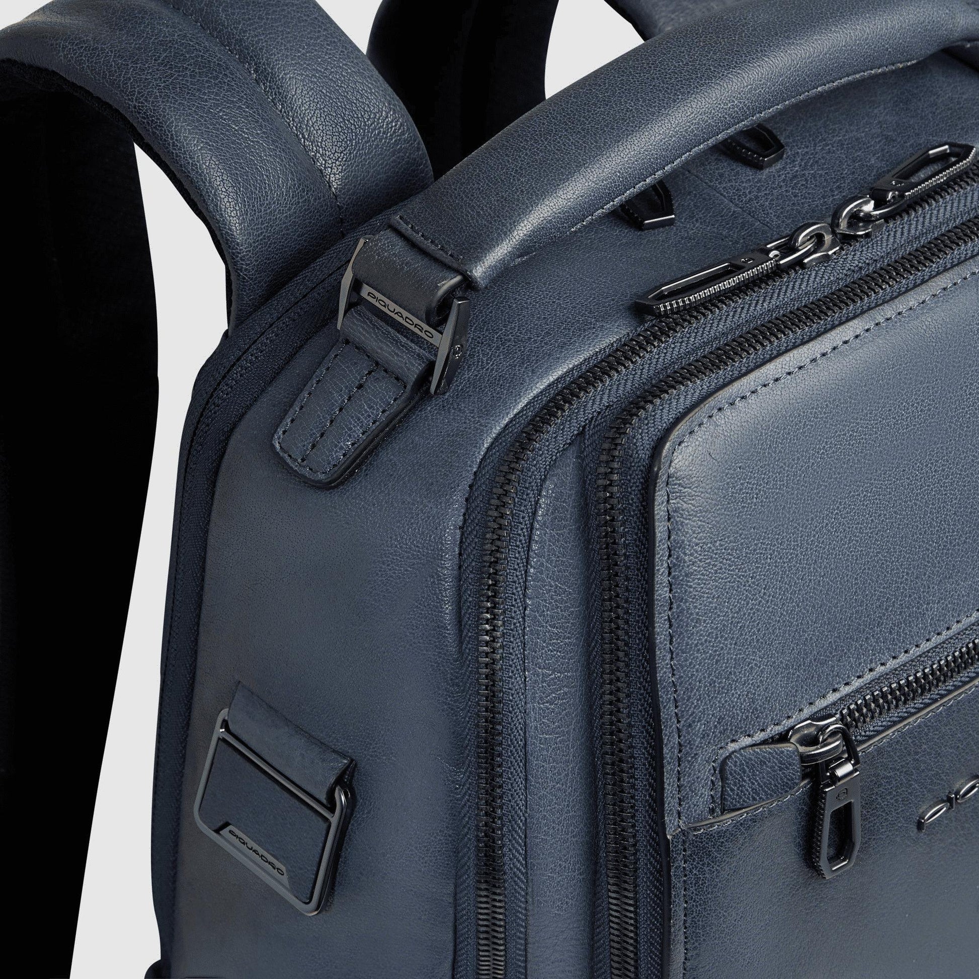 PIQUADRO Zaino porta PC 14'' in pelle Avio 