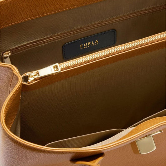FURLA Furla Debby Borsa A Spalla Large Tabacco 