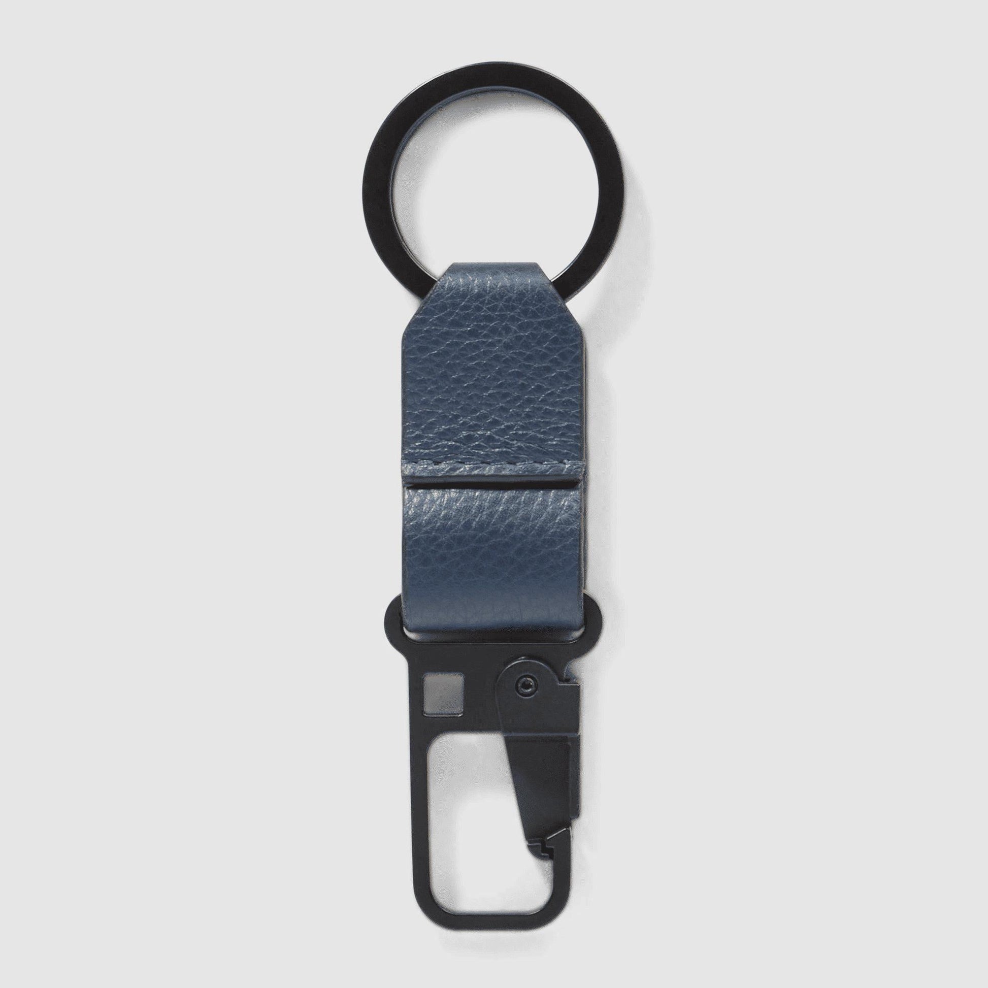PIQUADRO Portachiavi in pelle Blu 