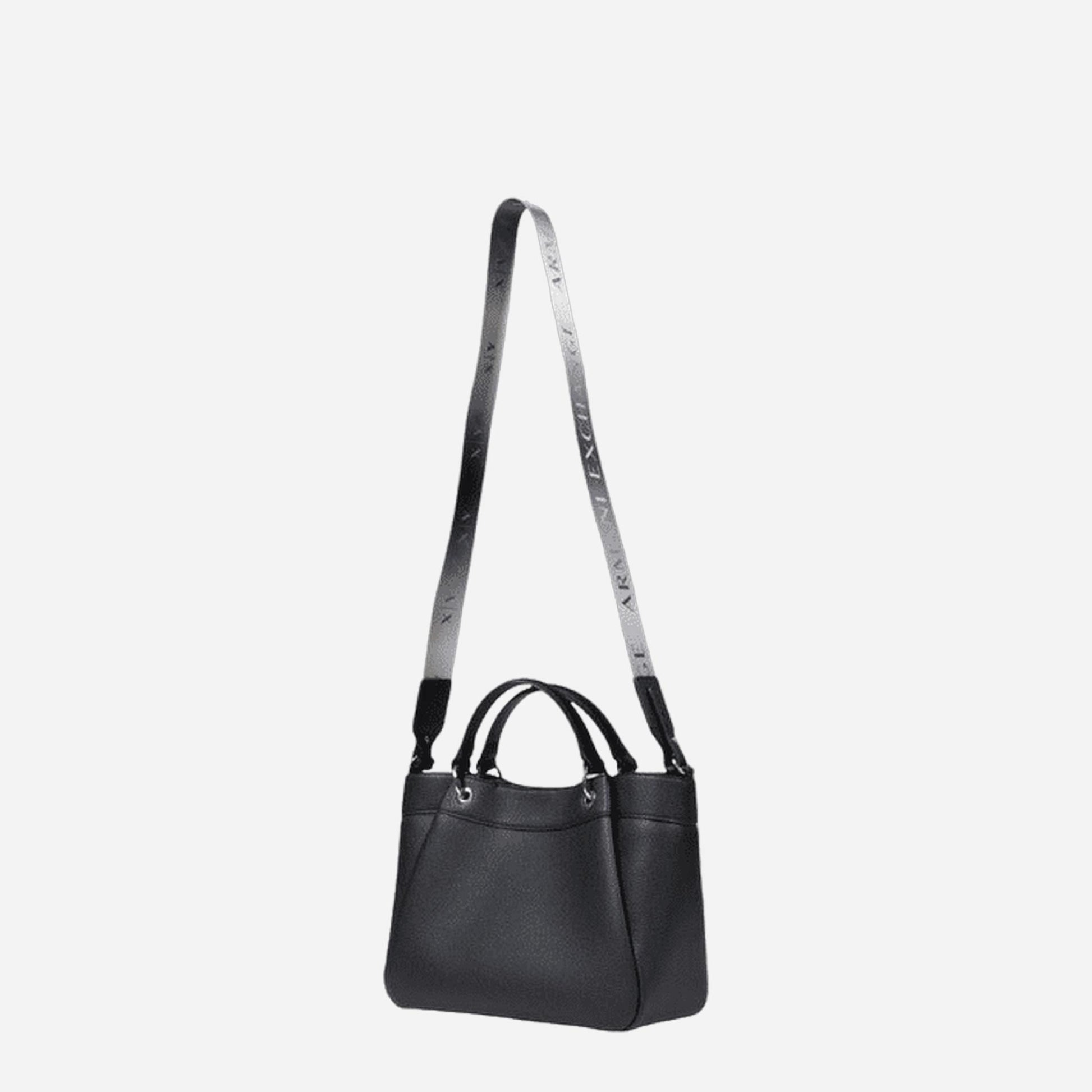 ARMANI EXCHANGE Borsa media a mano a tracolla BLACK 