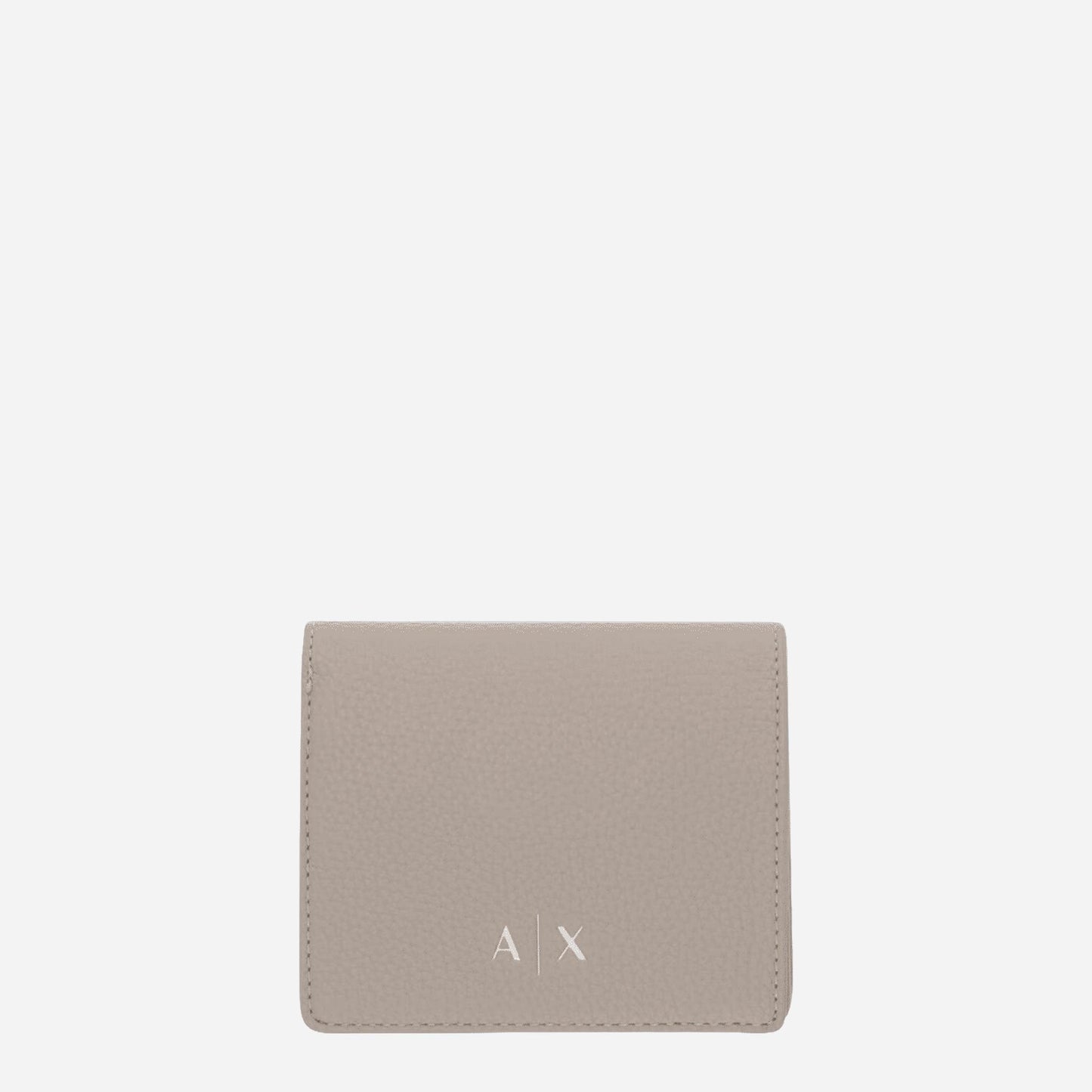ARMANI EXCHANGE Portafoglio bifold texture liscia SAND 