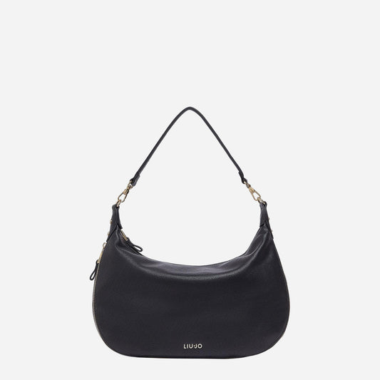 LIU JO Borsa hobo grande laserata BLACK 