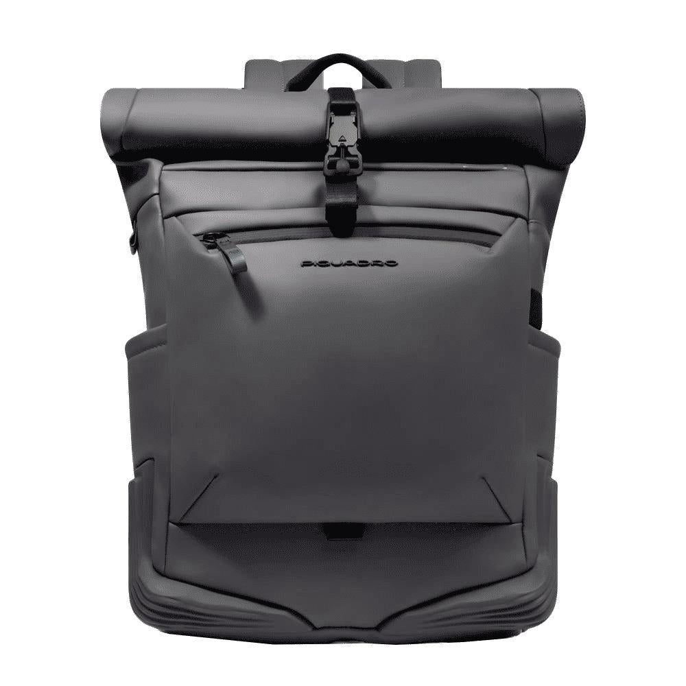 PIQUADRO Zaino roll-top per PC e iPad® Grigio 