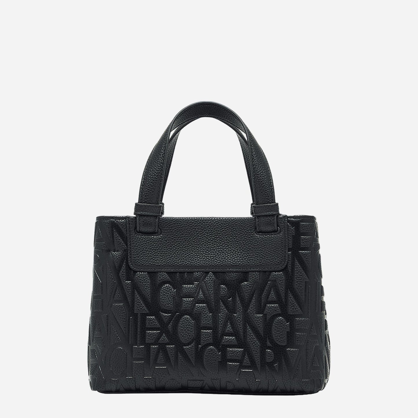 ARMANI EXCHANGE Shopping logo all over BLACK 