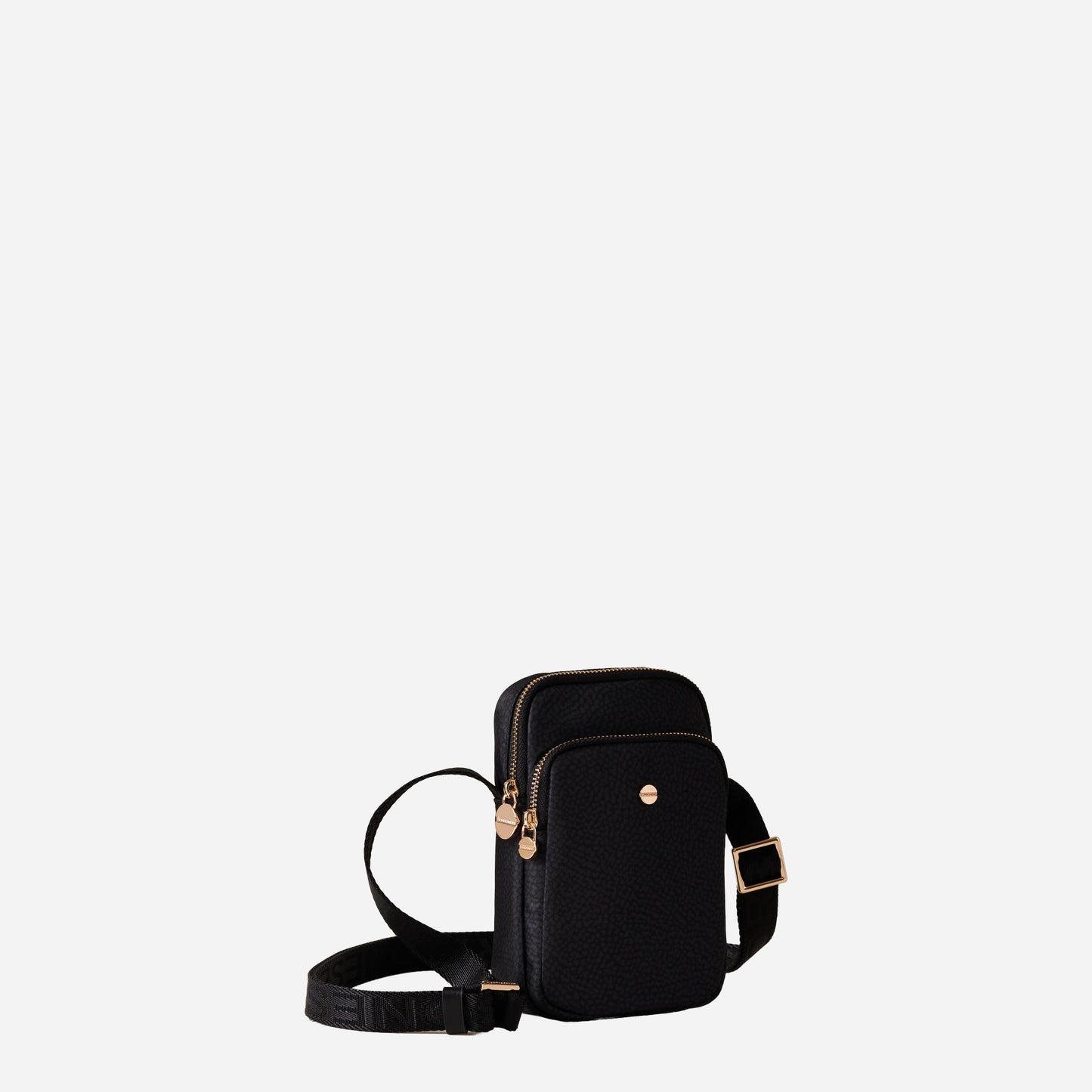 borbonese PORTA SMARTPHONE A TRACOLLA DARK BLACK 