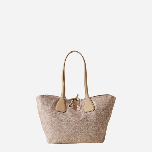 borbonese BORSA SHOPPING M. Sabbia 