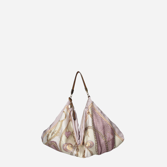 LIU JO Borsa foulard media St.metall.soft peony 