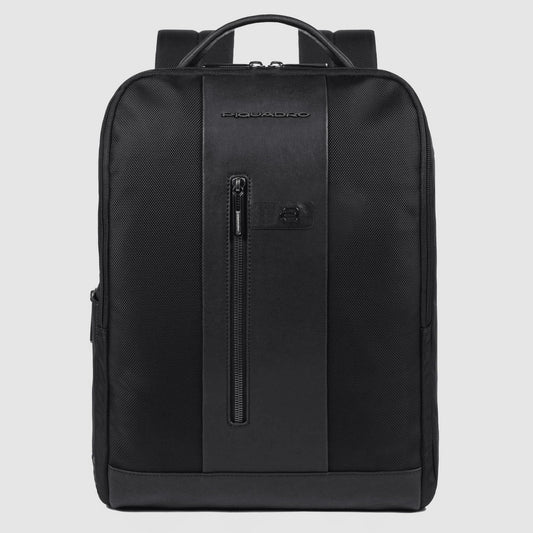 PIQUADRO Zaino uomo porta PC e porta iPad® in pelle Nero 