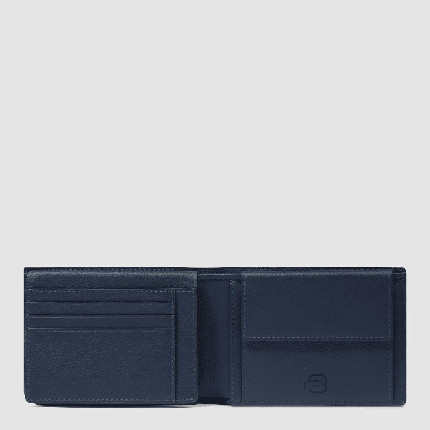 PIQUADRO Portafogli uomo con porta documenti, portamonete Blu 