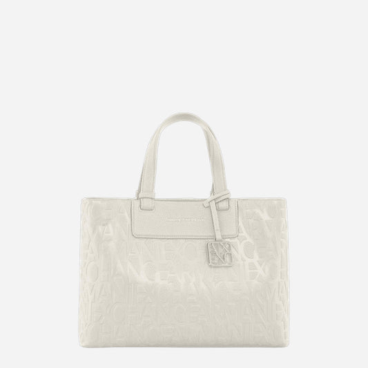 ARMANI EXCHANGE Shopper Off White 