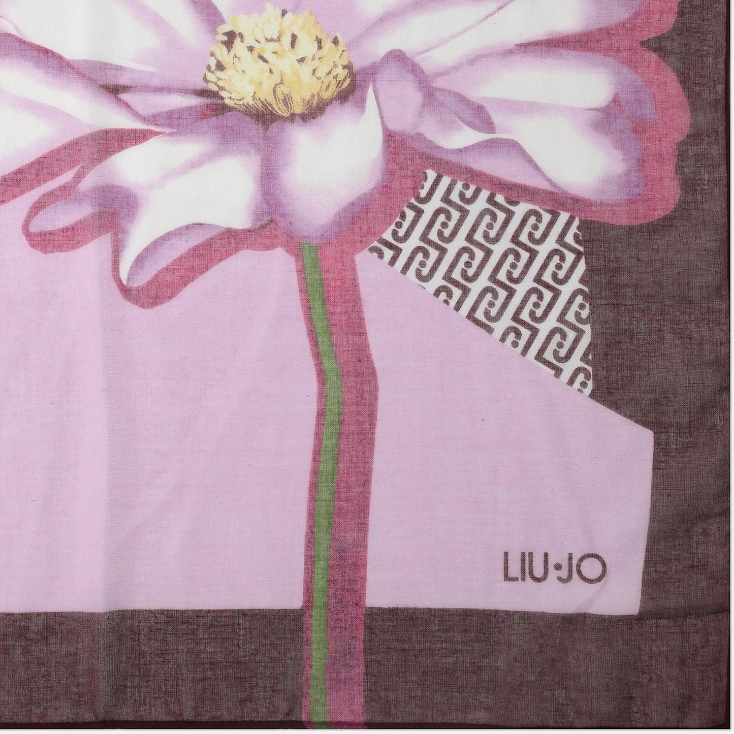 LIU JO Foulard grande colorblock CRANBERRY 