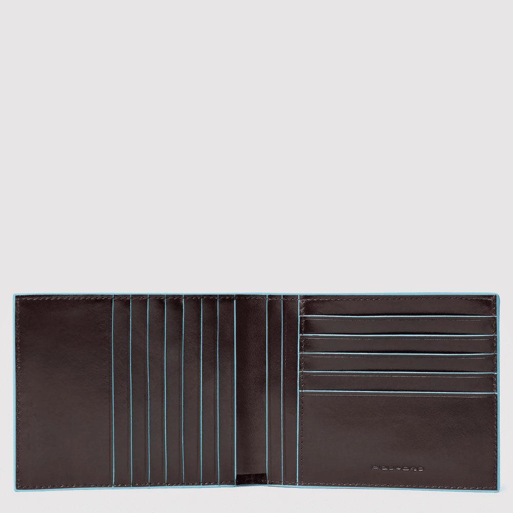 PIQUADRO Portafoglio uomo con porta carte Mogano 