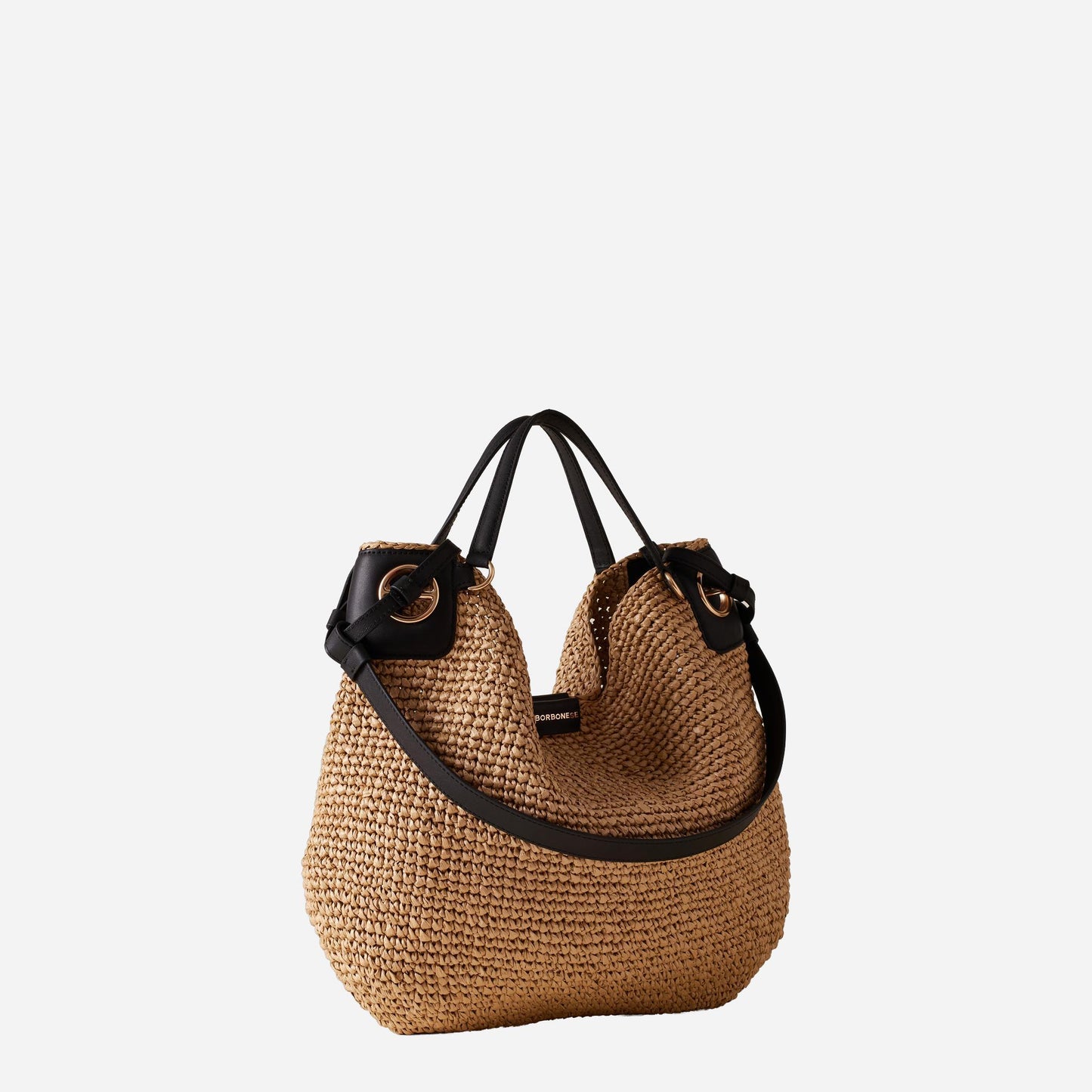 borbonese LONDON BORSA SHOPPING LARGE NATURALE/NERO 
