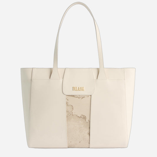 ALVIERO MARTINI Shopper grande Avorio 