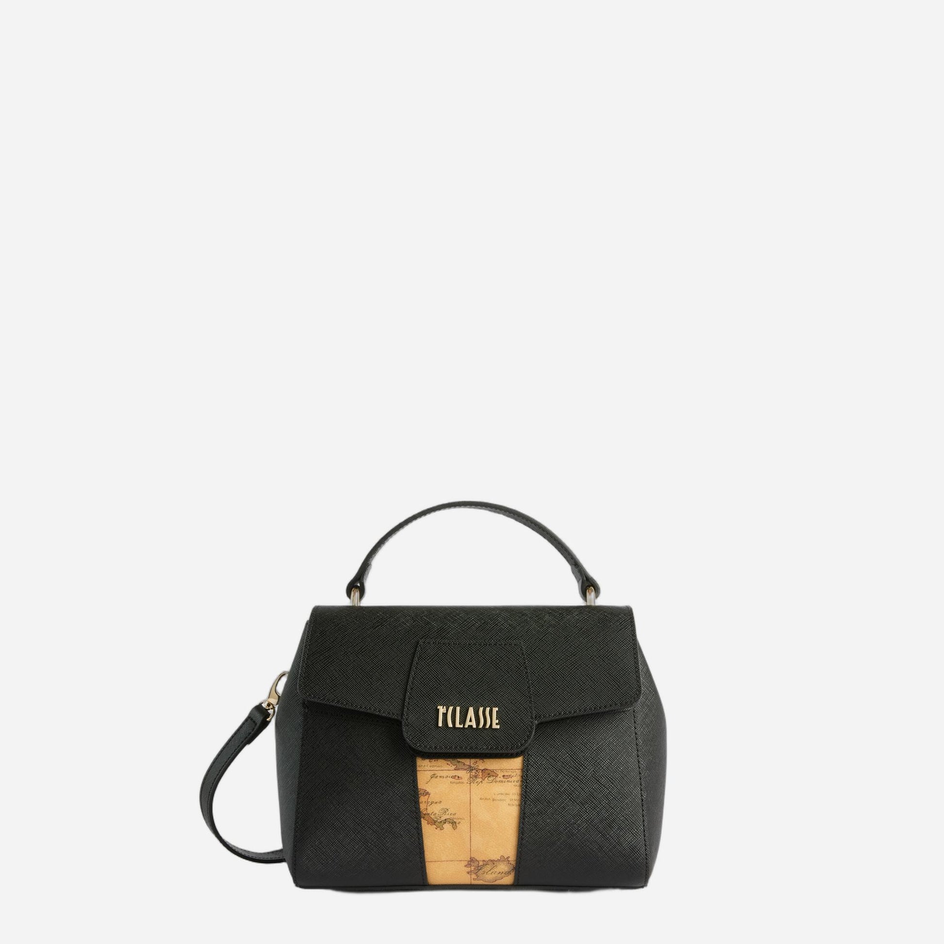 ALVIERO MARTINI Tracolla con patta Nero 