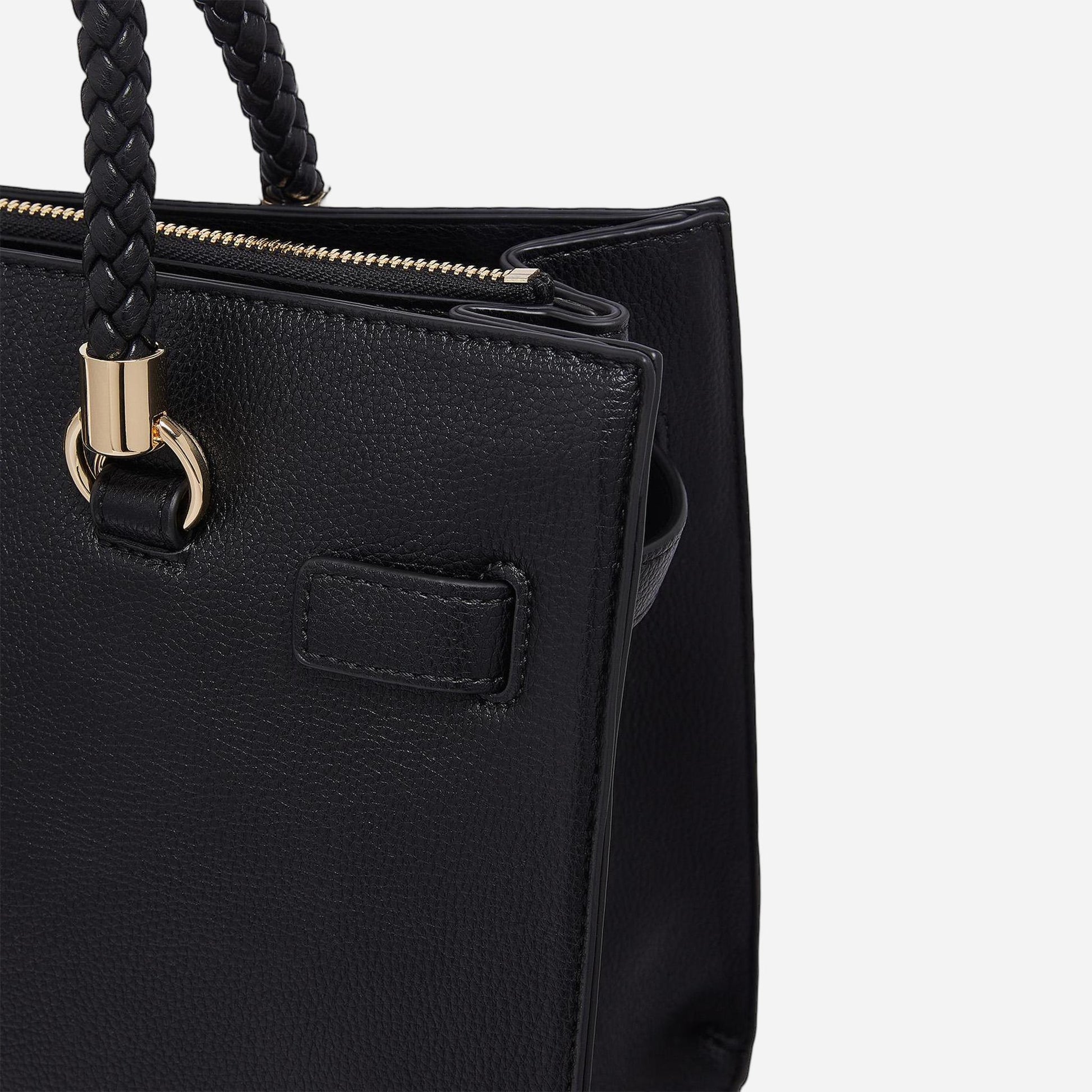 LIU JO Borsa satchel media con charms BLACK 