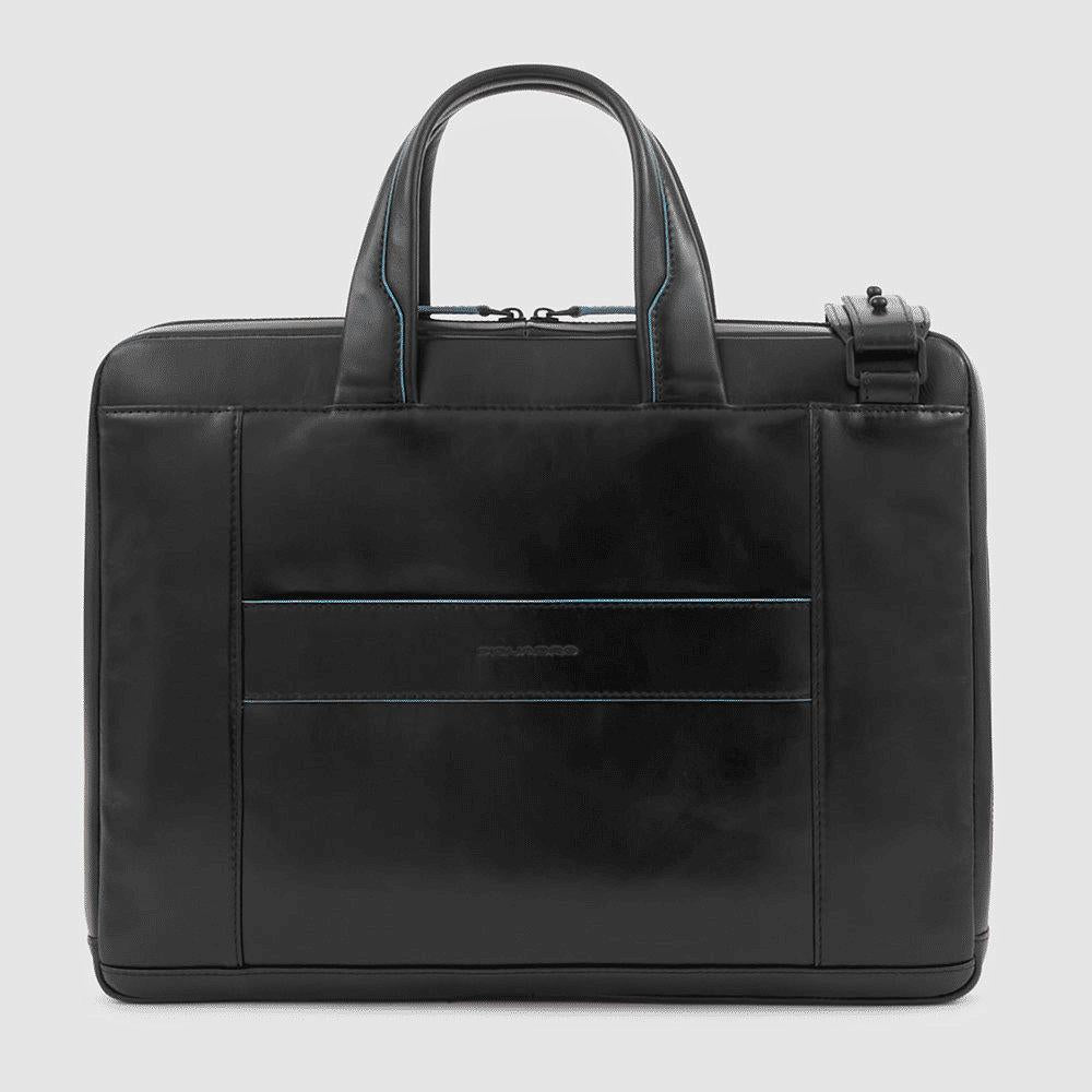 PIQUADRO Cartella sottile porta computer e porta iPad® Nero 