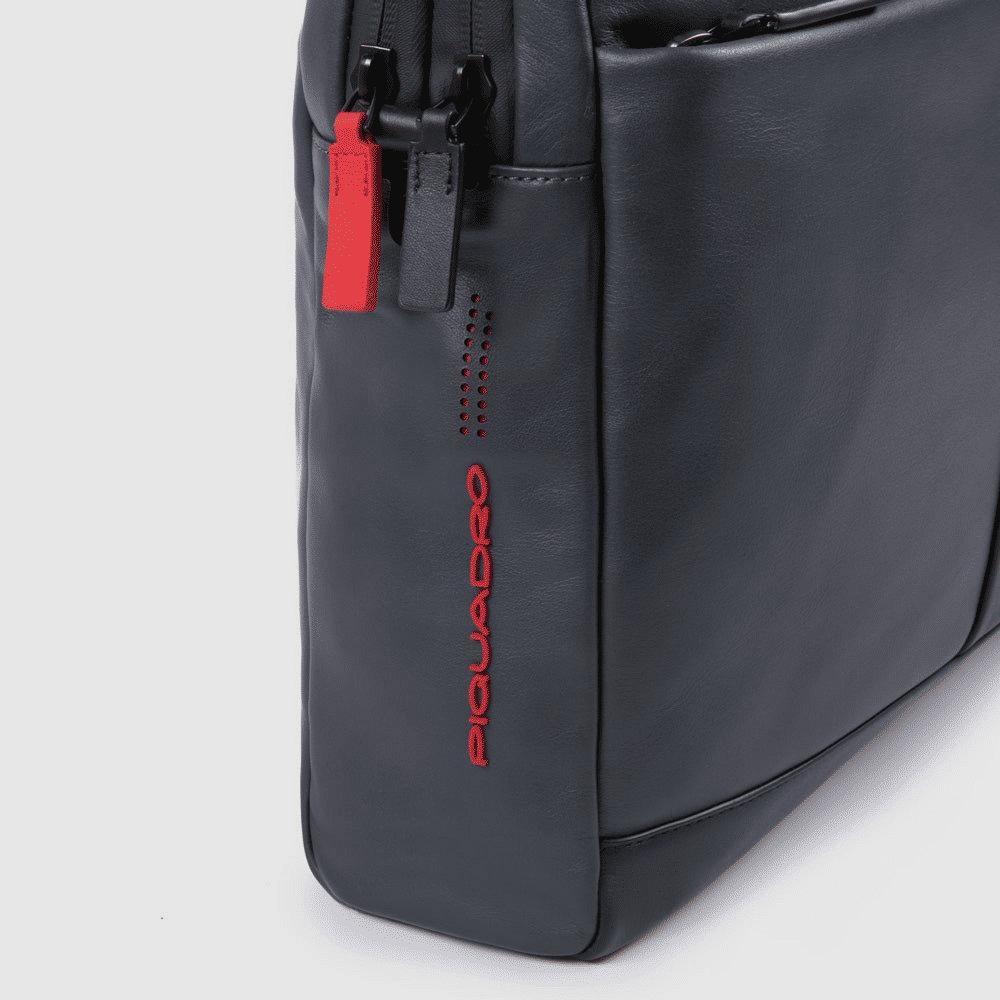 PIQUADRO Cartella a due manici porta PC e porta iPad®10,5" Grigio/nero 