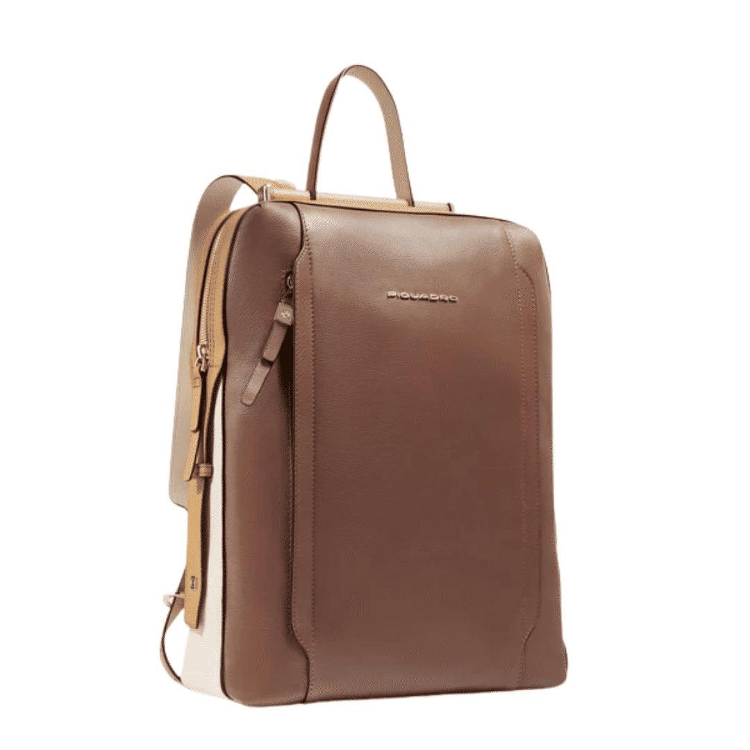 PIQUADRO Zaino donna porta pc e porta iPad® Marrone/beige 