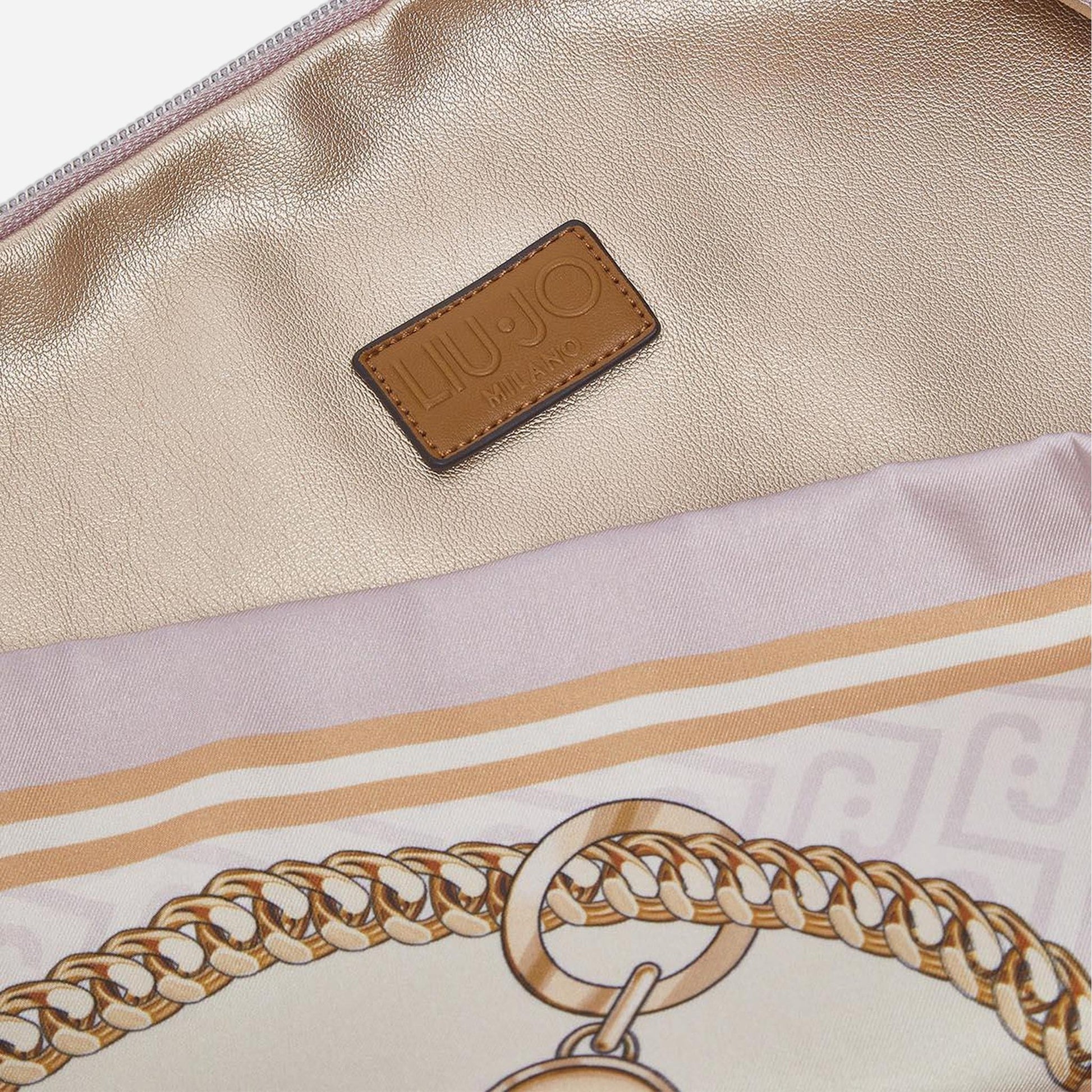 LIU JO Borsa foulard media St.metall.soft peony 