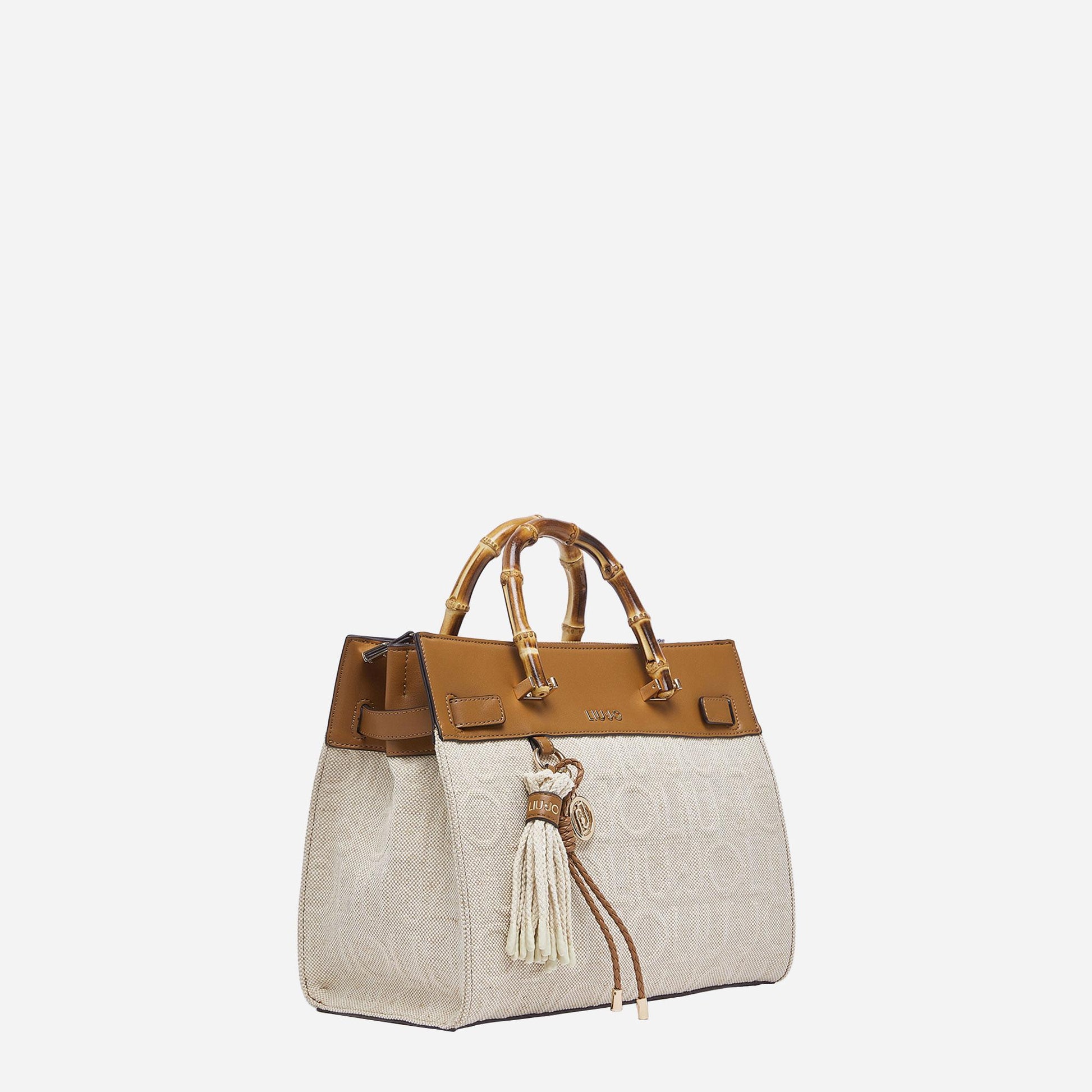 LIU JO Borsa media con charms Naturale 