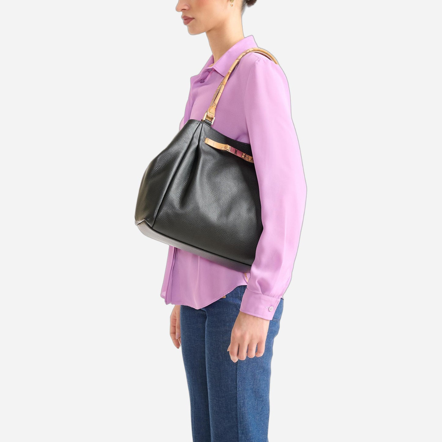ALVIERO MARTINI Maxi Shopper Nero 