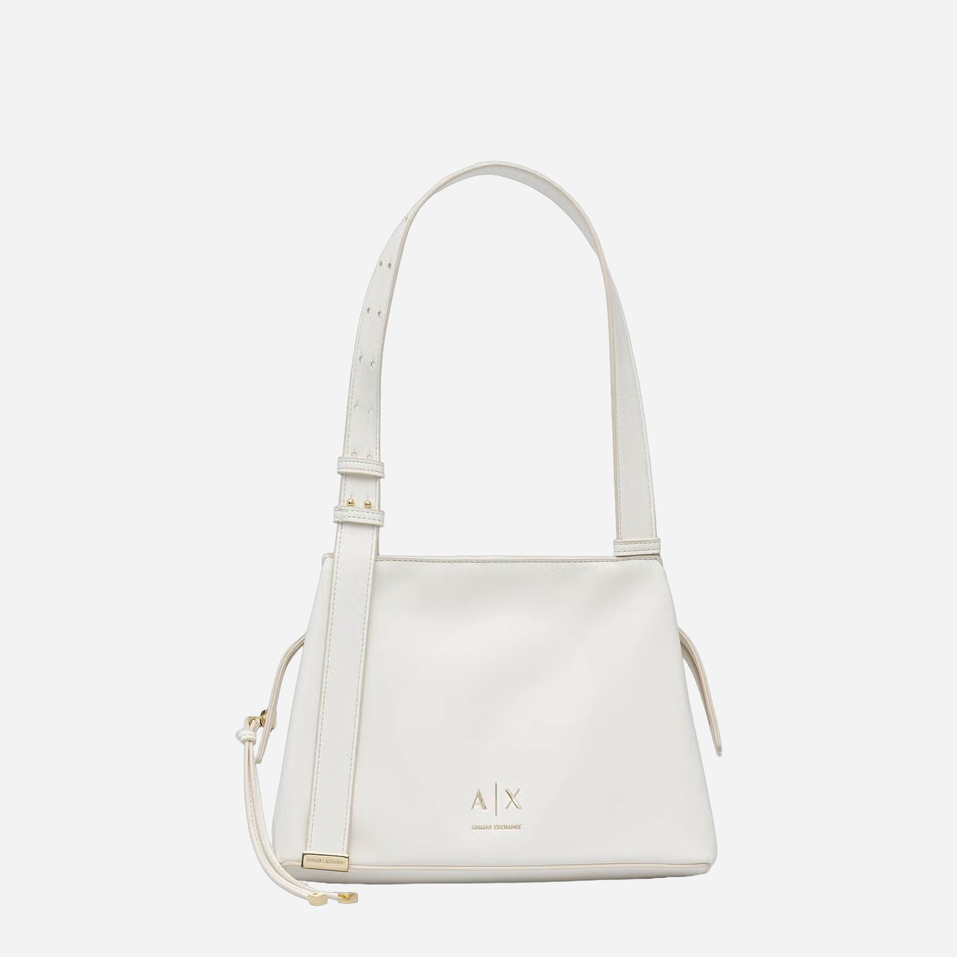 ARMANI EXCHANGE Borsa a tracolla in tessuto tecnico Off White 