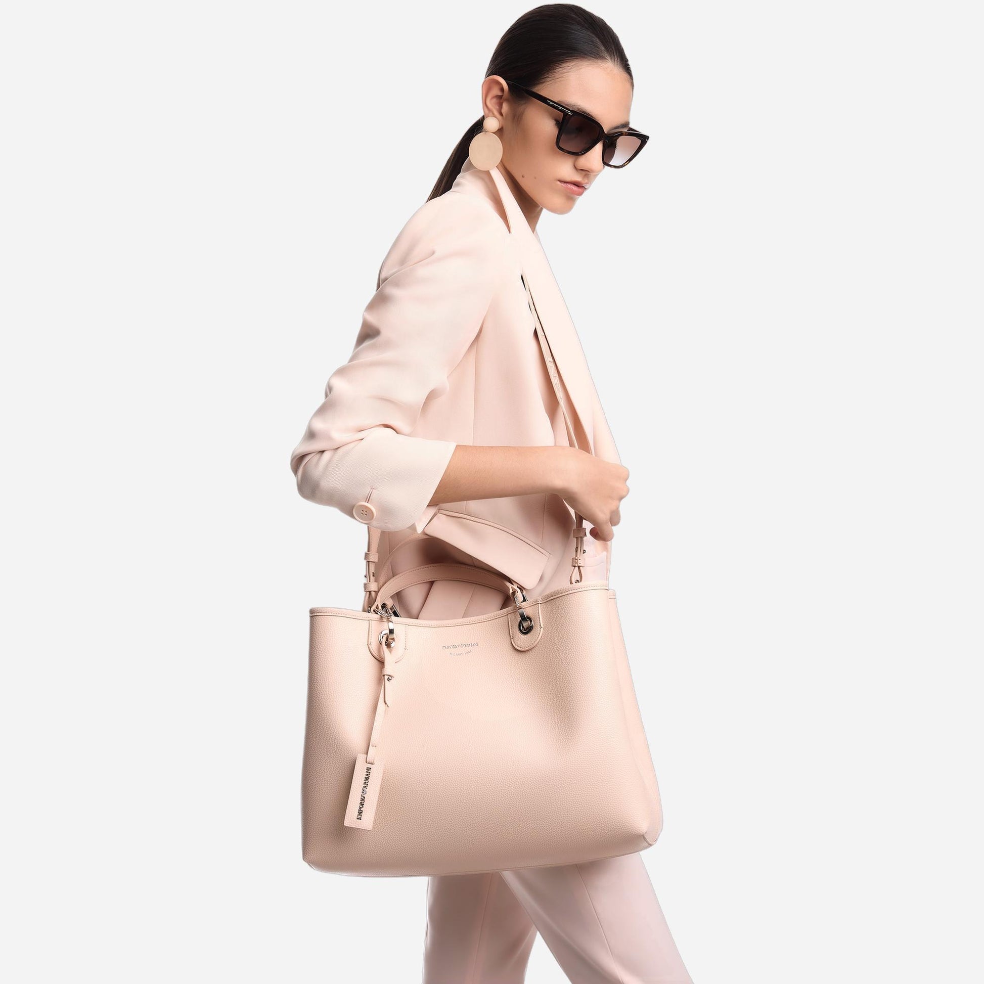 Emporio Armani SHOPPING BAG APRICOT/MOKA 