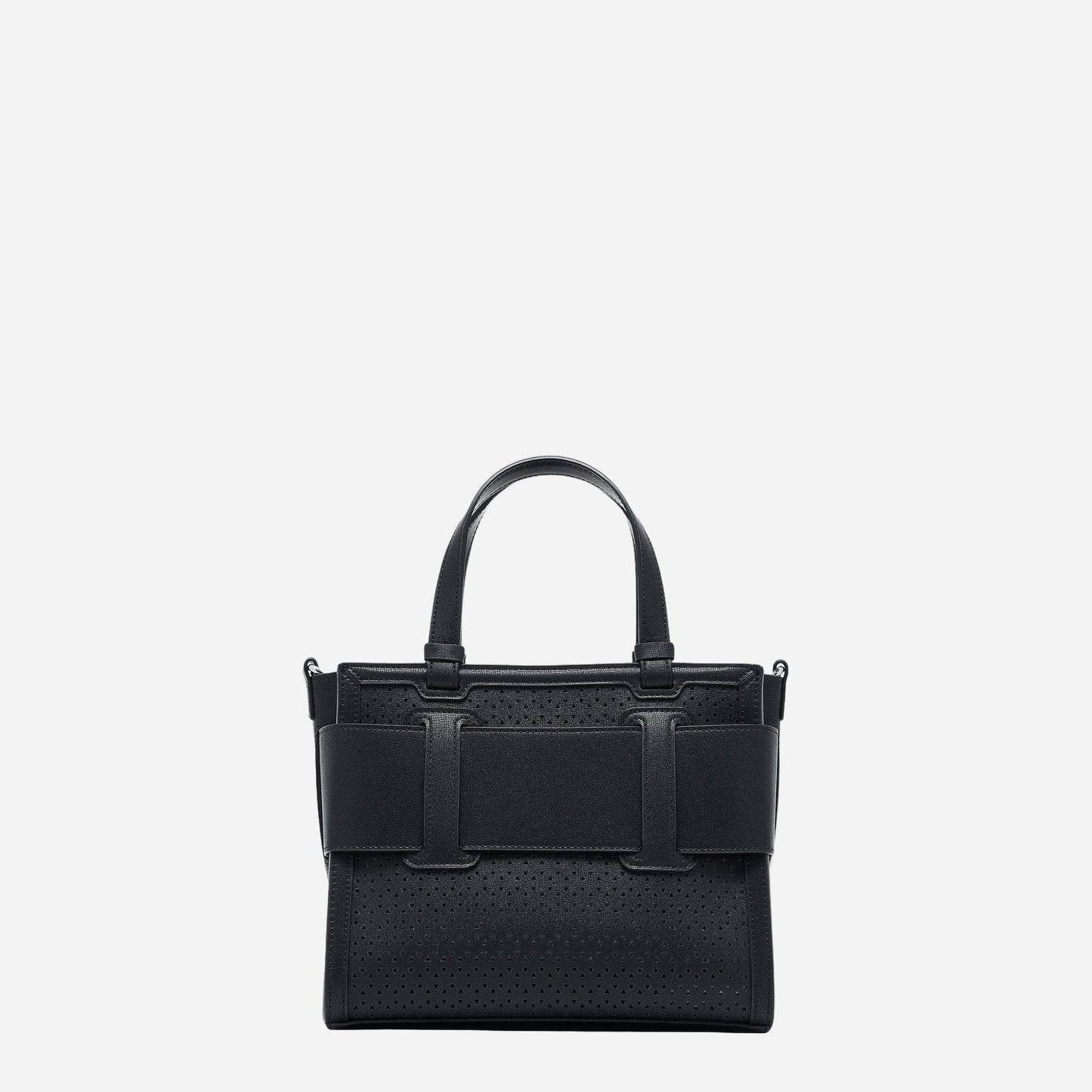 ARMANI EXCHANGE Borsa a mano piccola a spalla laserata BLACK 