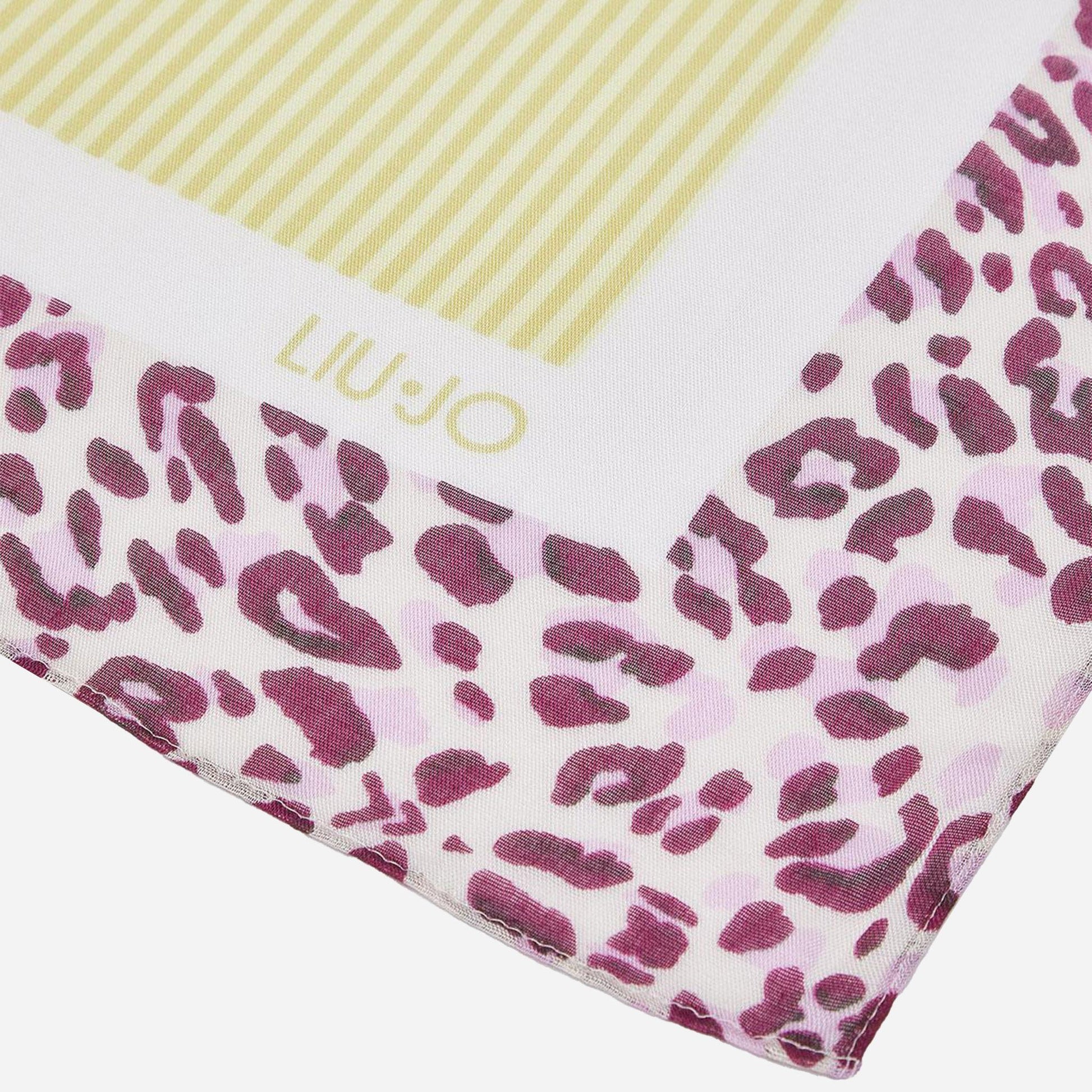 LIU JO Foulard grande con orchidea Avocado 