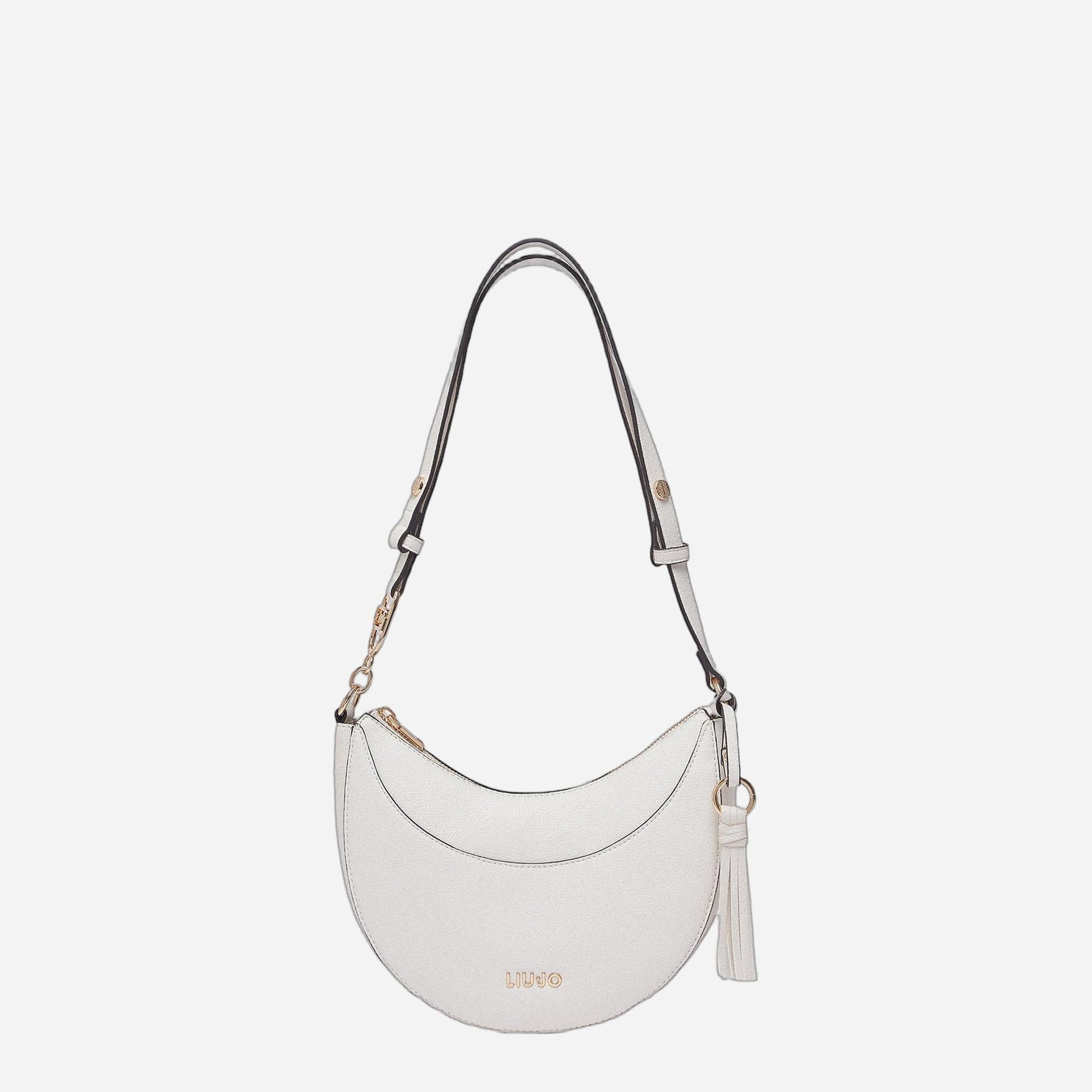 LIU JO Borsa hobo media con charm CREAM 
