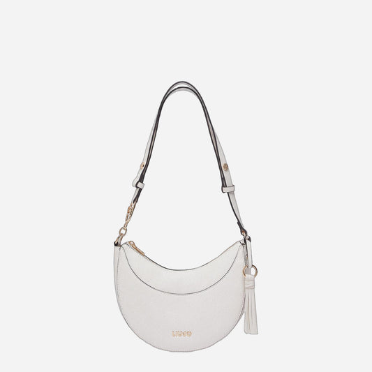 LIU JO Borsa hobo media con charm CREAM 